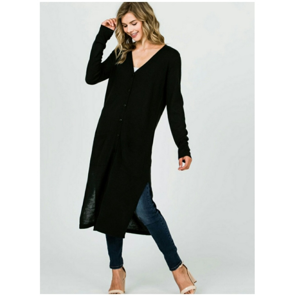 LIGHT KNIT DUSTER CARDIGAN
